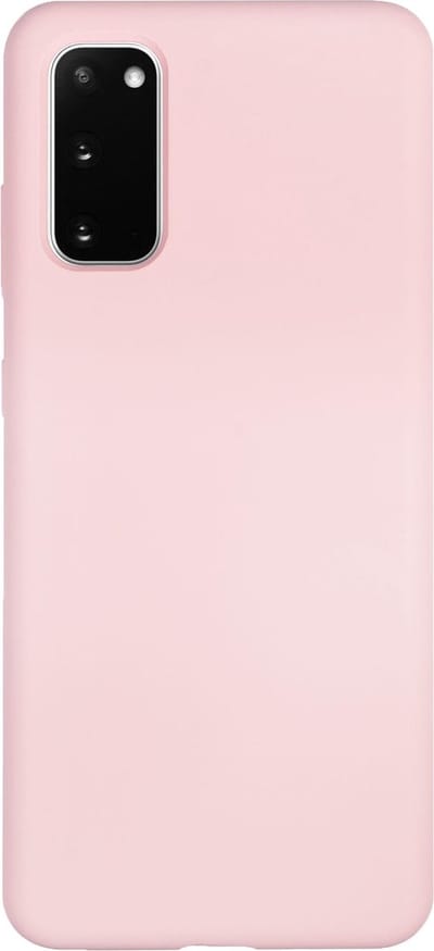 BMAX Siliconen hard case hoesje voor Samsung Galaxy S20 / Hard Cover / Beschermhoesje / Telefoonhoesje / Hard case / Telefoonbescherming - Lichtroze