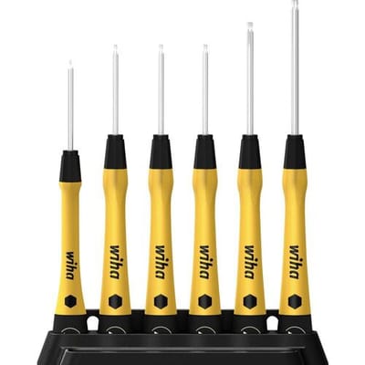 Wiha Fijnschroevendraaierset PicoFinish® ESD TORX® in houder - 7-delig - 43708