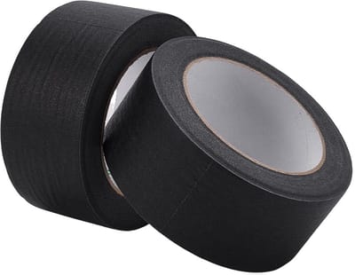 Dailygoods- Schilderstape 50 m/rol - 2 Rollen - Zwart - Afplakband - Papier - Residuvrij
