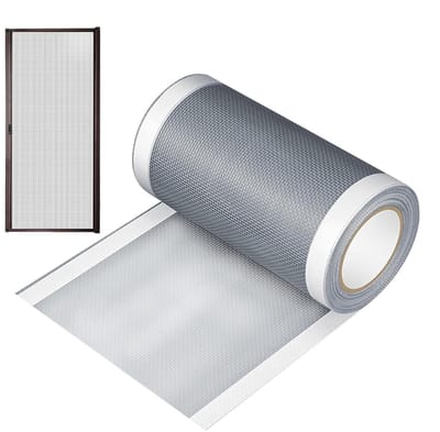Reparatietape voor Raamhorren - Horrenplakker Zelfklevend - Gaten Dichten - Weerbestendig Zelfklevend - 12 cm x 10 m - Zwart