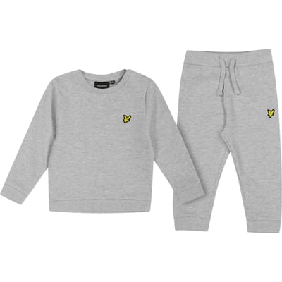 Lyle & Scott Kinder Katoenen Casual Trainingspak (Lichtgrijs Marl)