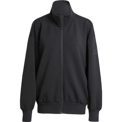 adidas Sportswear Soft Lux Loose-fit Jack met Lange Ritssluiting - Dames - Zwart