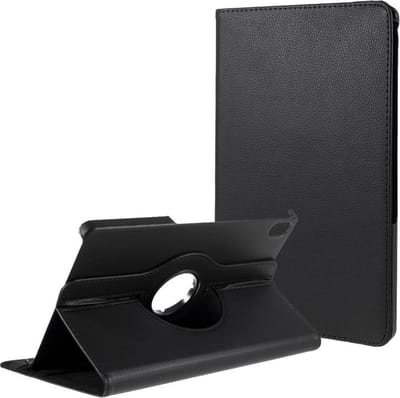 Coverup Tablethoes geschikt voor Lenovo Tab P11 / P11 Plus Hoesje - 360° Rotating Book Case - Zwart