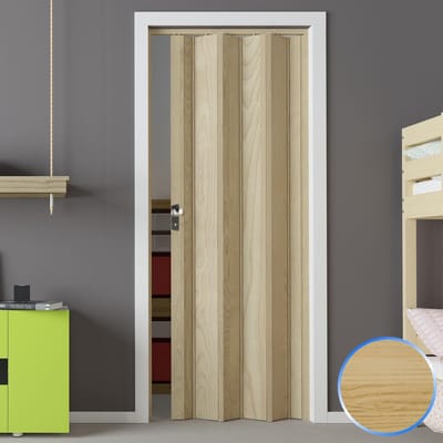 Flexibele PVC Vouwdeur Walnoot Mansonia 88,5 x 214 cm - Ruimtebesparend en Waterdicht