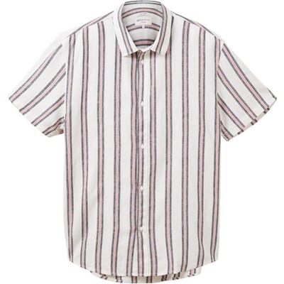 TOM TAILOR - Maat M - relaxed striped shirt Heren Overhemd