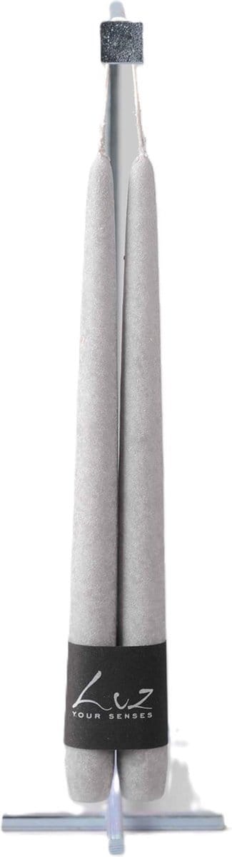 Rasteli Luz Your Senses Kaars-Tafelkaarsen Grijs D 2,40 cm H 30 voordeelaanbod van 2 x 2