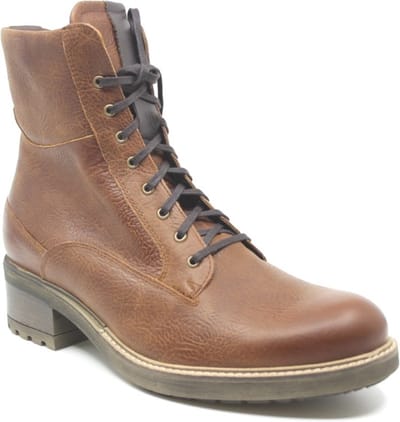 Durea - 9725 H - Hoge sneakersVeterlaarzenDames veterschoenenDames sneakersHalf-hoge schoenen - Kleur: Cognac - Maat: 40