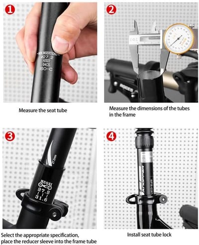 Zadelpen Adapter Shim Verloopbus Fiets - Universele Zadelbuis Reducer Converter