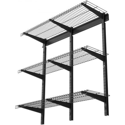 VEVOR 3-Laags Garageplankensysteem 915x915x305mm Gereedschapsopslag 68 Kg Per Laag Gereedschapshouder Wandmontage 915x305 mm Plankruimte Opbergplanken metalen Plank Gereedschapsorganizer Wandplanken