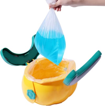 Opvouwbaar Potje - Reispotje Kinderen - Onderweg Zindelijk - Uniek Pompoen Design - 29x16 cm - Geel
