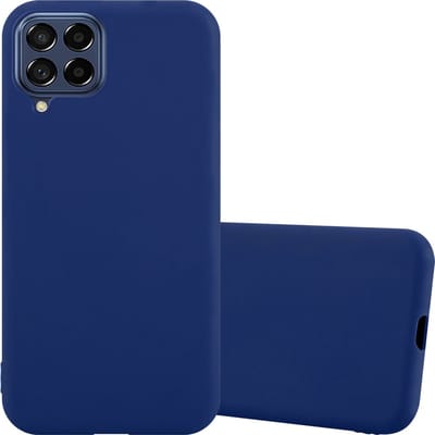 Cadorabo Hoesje geschikt voor Samsung Galaxy M53 5G in CANDY DONKER BLAUW - Beschermhoes gemaakt van flexibel TPU silicone Case Cover
