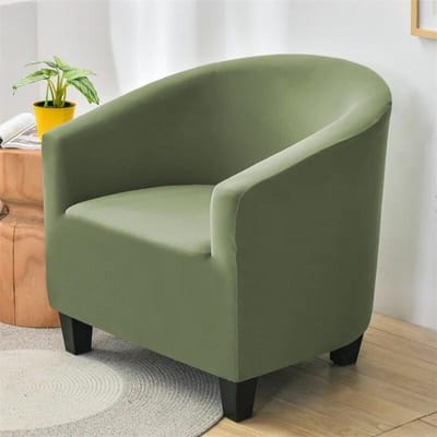 Effen kleur fauteuil bankhoes relax stretch eenpersoons bad club bankhoes voor woonkamer elastische beschermhoes