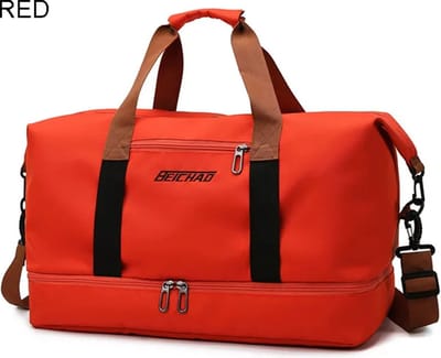 Avoir Avoir®-Weekend/Reistassen-Grote Capaciteit-Rood-Sport Schoudertassen-Hoge Kwaliteit-Waterdicht-20-35L-Oxford doek-46x25x28cm