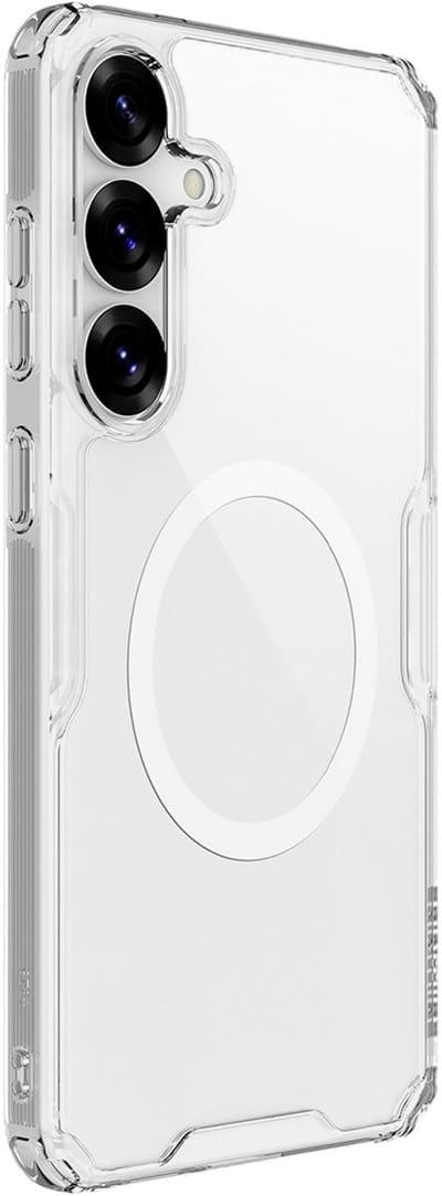 Nillkin Nature Pro Magnetic Hoesje Geschikt voor Samsung Galaxy S25 - Compatibel met MagSafe en Qi2 - Back Cover met Magneet - Wit