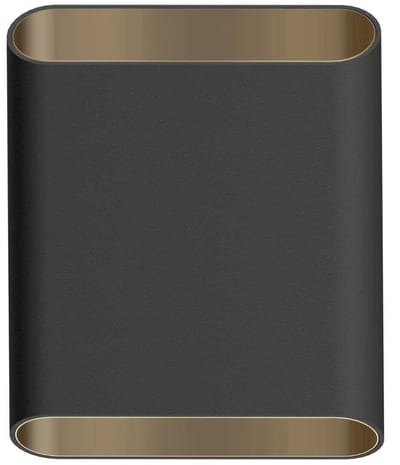 ETH Carmen Wandlamp 2x G9 Max. 5w Zwart + Binnenkant goud