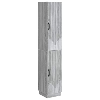 vidaXL - Kast - Set - 2 - st - Grijs - Sonoma - Bewerkt - hout