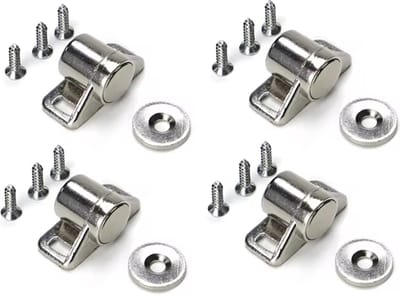 TLVX 4 Sets Ronde magneetsluiting / Erg sterk / Magneetsnappers / Zinaps Kastdeur magneten / Deurmagneet / Voor kastjes / Deursluiting / Kast magneet / Kabinet Magnetisch / Magnetische Sluitingsdeur / Lade Magneet / Sluiting Vangdeur / 4 stuks