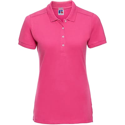 Damespolo Russell Athletic Fitted Stretch