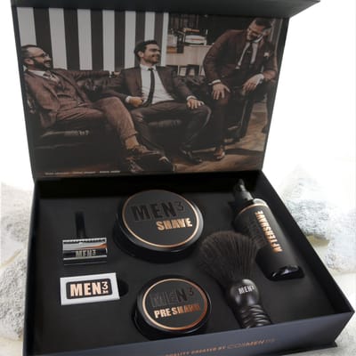 Luxe scheerset MEN / cadeauset voor mannen Men3 Box / Experience Box
