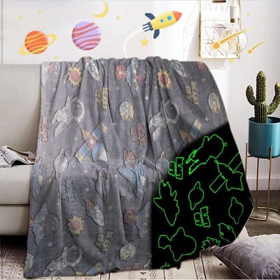 Lichtgevende Knuffeldeken voor Kinderen - Zacht Flanel Kleed 150x200 cm
