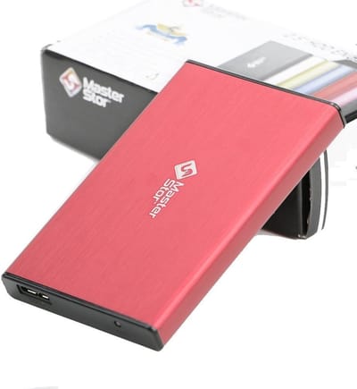 Externe Harde Schijf - Draagbare Opslag - Bestanden Opslaan - Supersnelle USB 3.0 - 2.5 Inch - Rood