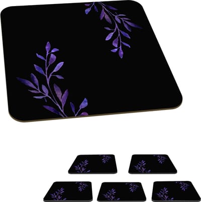 Onderzetters voor glazen - Spreuken - Quotes - De beste moeders herken je aan de liefste kinderen - Mama - 10x10 cm - Glasonderzetters - 6 stuks