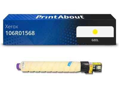 PrintAbout huismerk Toner 106R01568 Geel Hoge capaciteit Geschikt voor Xerox