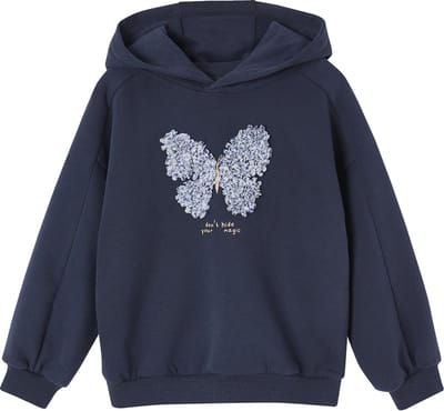 Vertbaudet Sweatshirt met capuchon fantasiemotief meisjes