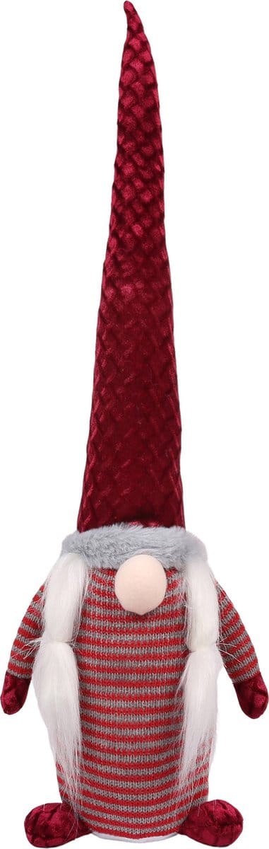 Bordeaux kabouter, kerstdwerg staand 95 cm