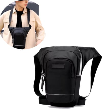 Crossbodytassen - Heuptas - Outdoor Riem Tas - Riemtasje - Survival Tas - Smartphone Tas - Tasje voor riem - Waterdicht - Zwart - LOUZIR