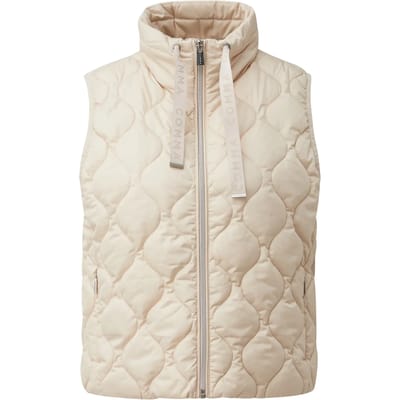 Gewatteerde mouwloze dames bodywarmer met meerdere lagen COMMA