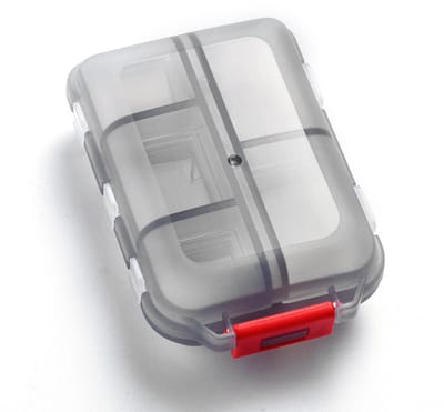 2-delige reiskoffer, draagbare opbergdoos dispenser, kleine 7-daagse wekelijkse reiskoffer met 10 dozen met verschillende