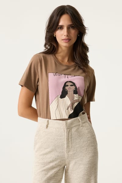 Garcia Ladies T-shirt Ss Soft Taupe Taglia: XS | Maglie Sportivi Outlet | Donna | Nero