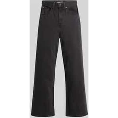 Wide leg jeans van puur katoen in 5-pocketmodel