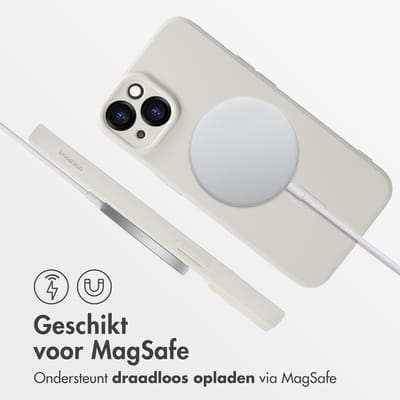 imoshion Hoesje - Geschikt voor Apple iPhone 14 - Color Backcover geschikt voor MagSafe - Beige