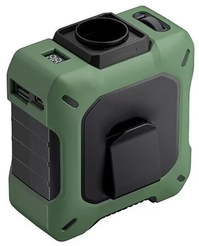 Draagbare, snelle tailleventilator - draagbare turbo-nekventilator met oplaadbare batterij en telefoonoplaadfunctie voor buitenactiviteiten