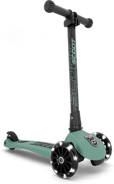 3-Wiel Loopfiets en Step met LED Wielen