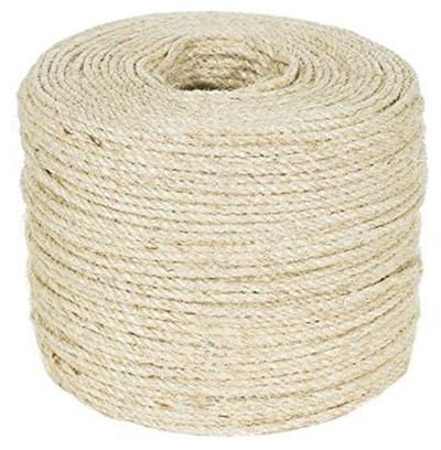 Twisted Sisal Touw 1/4 Inch 50 Voet