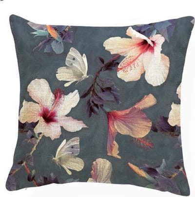 Kussens | Kussenhoes Lilies and Butterflies | Sierkussenhoes