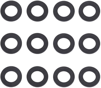 Dailygoods- Afdichtring Vervanging - Rubber Ring - 12 Stuks - Diameter 3/4 Inch - Zwart - Hoogwaardig Materiaal - Sluitring