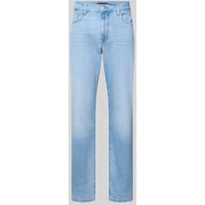 Slim Straight fit Jeans van katoenmix