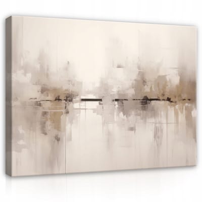WALLARENA - Canvas schilderij - 100x70 cm - moderne abstracte kunst voor slaapkamer en woonkamer