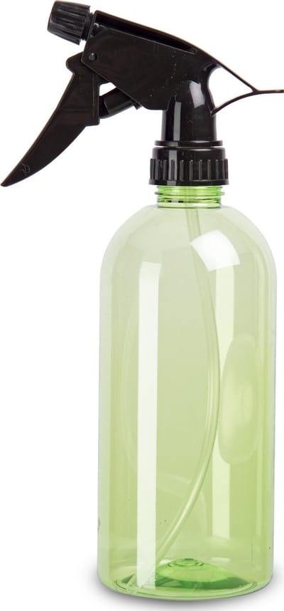 Plasticforte Plantenspuit met een inhoud van 500 ml - transparant groen - verstuiver - 23 cm - kunststof