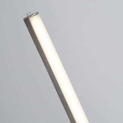 Searchlight Tribeca LED vloerlamp, zilver/opaal wit, metaal, CCT, 150 cm
