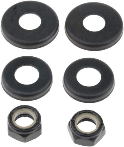 Bussen Set - Onderdelen Skateboard - Onderhoud en Reparatie - Verstevigde Ringen - 22mm en 26mm - Zwart