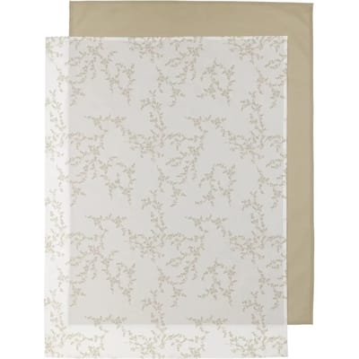 Meyco Baby Branches wieglaken - 2-pack - sand - 75x100cm - 0.3 TOG