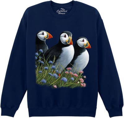 Papegaaiduikers Summer Visitors - Puffins The Coloured House Hoodie S