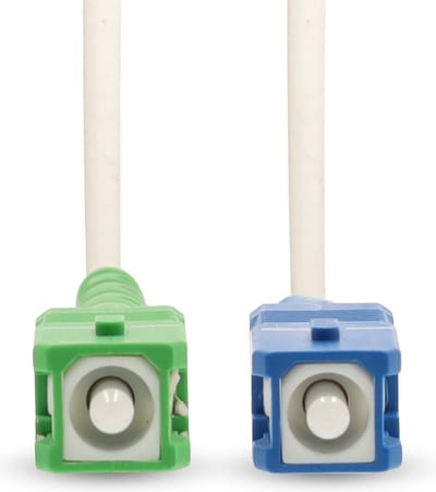 Nedis Glasvezel Patchkabel - SMF (Single Mode Phase) - SC/APC - SC/UPC - 100 Gbps - 2.00 m - Wit - Gift Box met Euro Lock