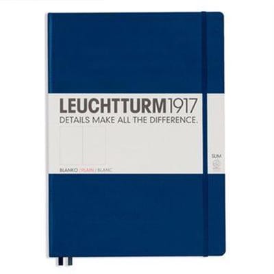 Leuchtturm1917 Notitieboek XL - Master Slim Blanco - Navy Blue