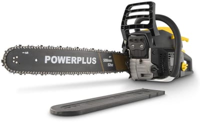Powerplus Benzine Kettingzaag POWXG10247 - Benzine snoeizaag van 51,7 cc, 500 mm zaagblad en brandstoftank van 0,55L